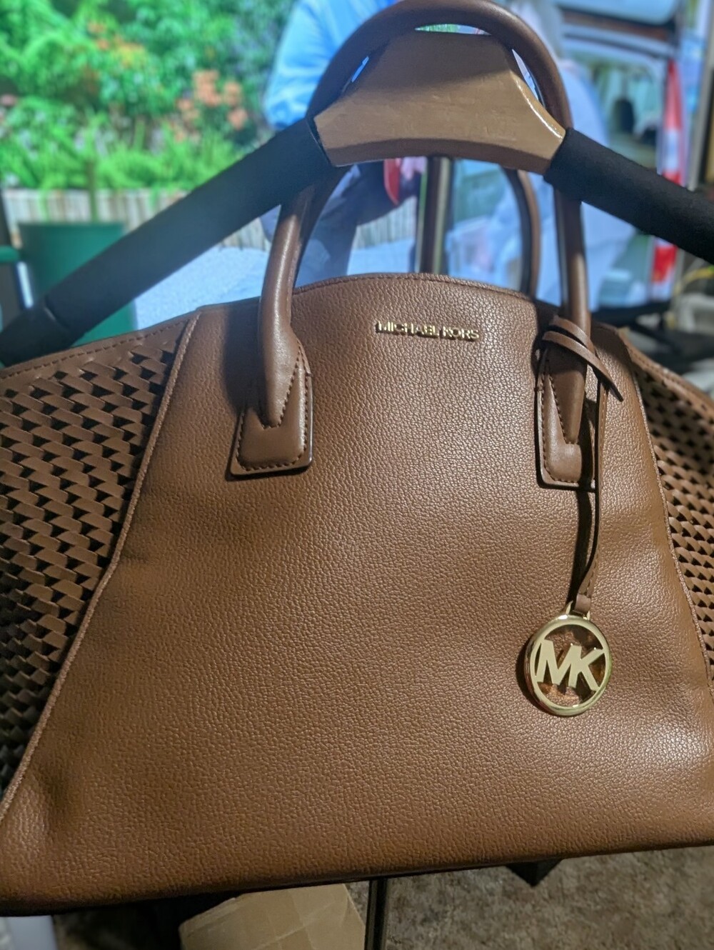 Michael Kors Brown Leather Satchel Handbag